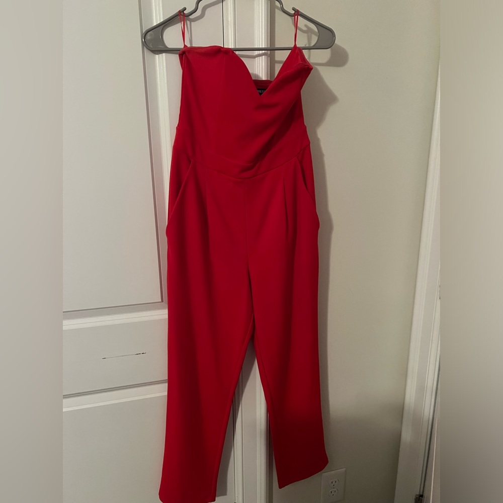 Red jumpsuit